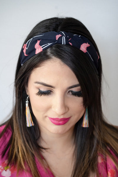 Flamingo Knotted Headband