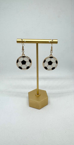 Lightweight Dangle Soccer Earrings