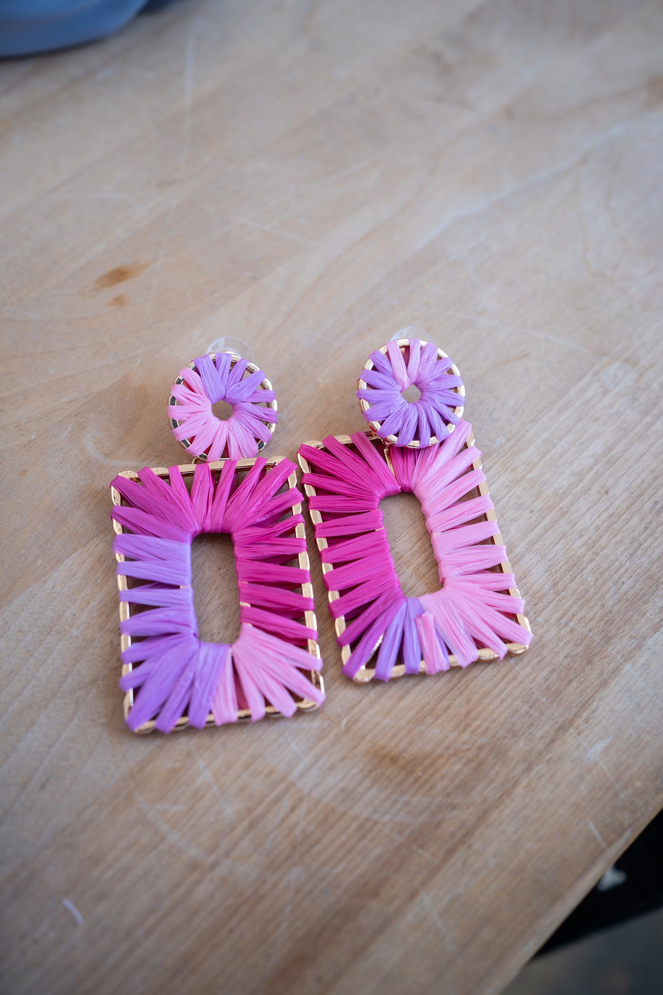 Pretty in Pink and Purple Earrings