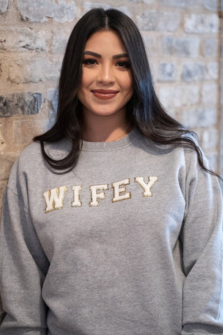 Wifey Chenille Sweatshirt