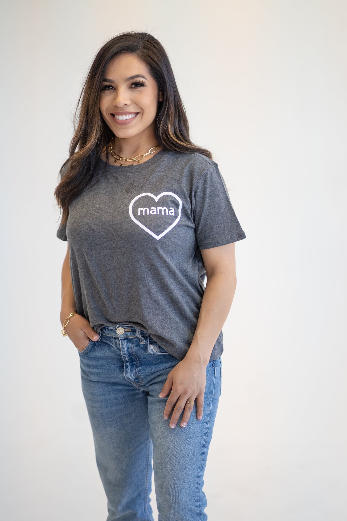 Mama and Me- Mama Heart Short Sleeve T-Shirt