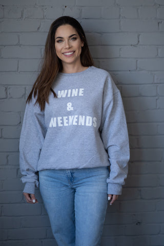 Wine & Weekend Crewneck Sweatshirt