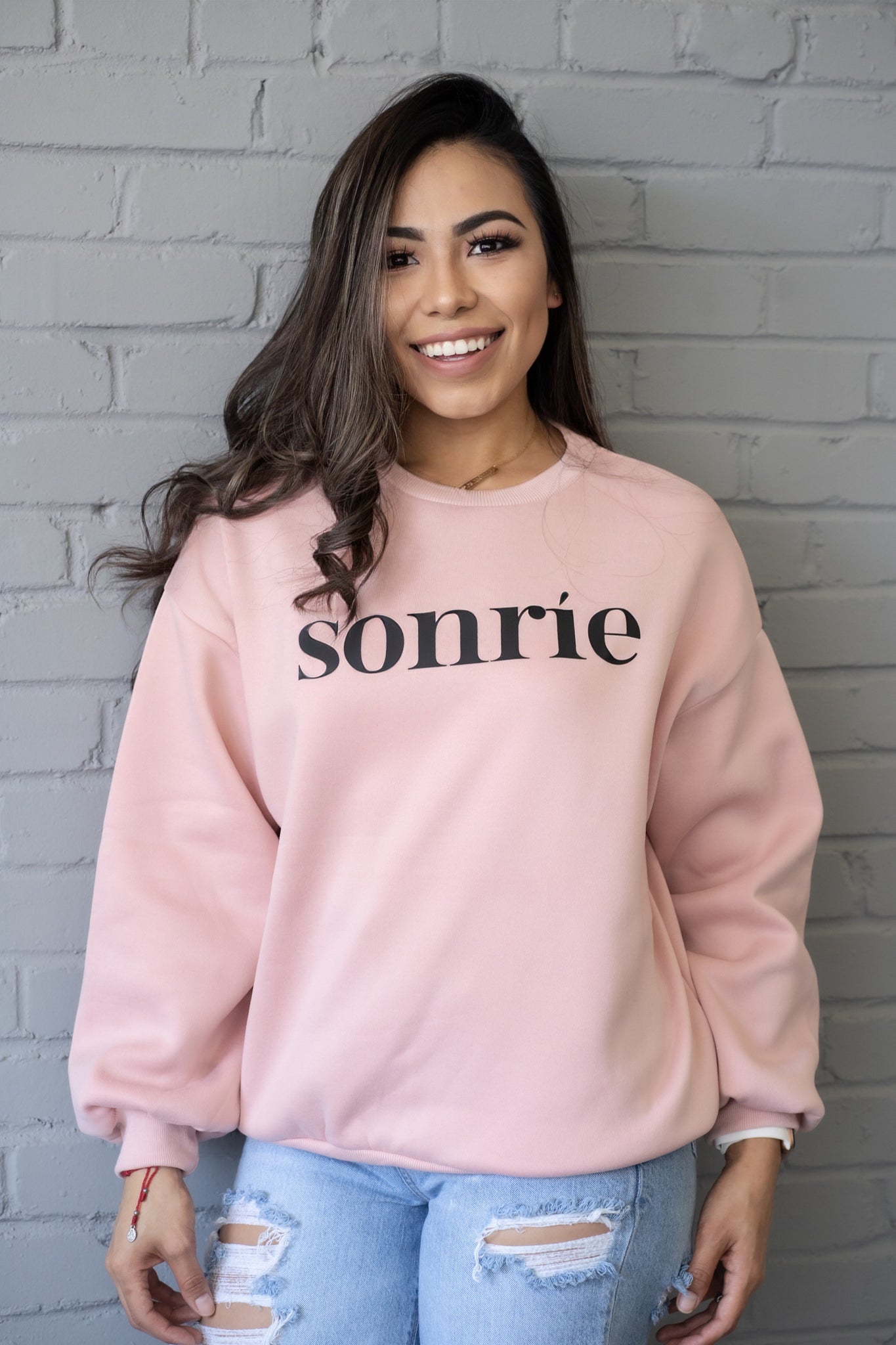 Sonríe Crewneck Sweatshirt