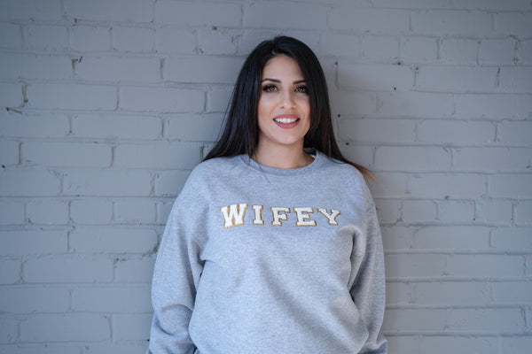 Wifey Chenille Sweatshirt