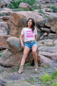 Pink Howdy Short Sleeve T-Shirt