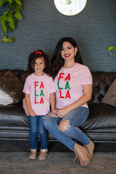 Mama & Me- Fa La La Short Sleeve T-shirt